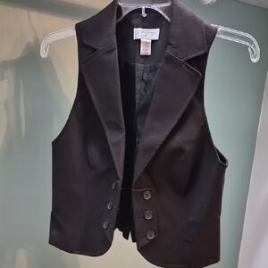 LOFT Black Tailored Vest